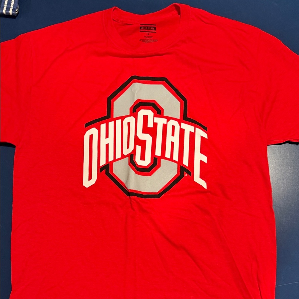 Ohio State Men's Red Graphic Tee